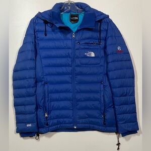 The North Face Summit Series 900 Vibrant Blue Puffer Jacket
